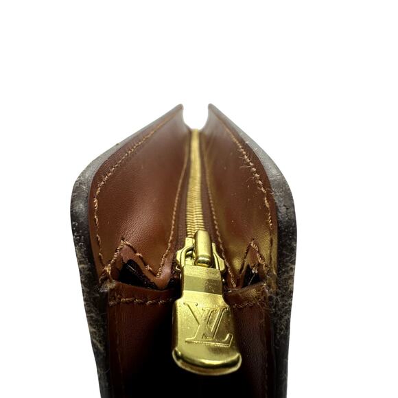 LOUIS VUITTON Monogram Pochette Homme Clutch Hand Bag Vintage Code SL0918 France - Picture 8 of 16